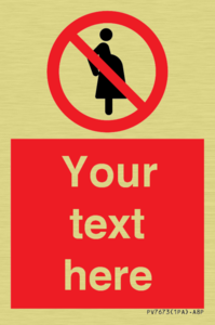 Custom prohibition not for pregnant women